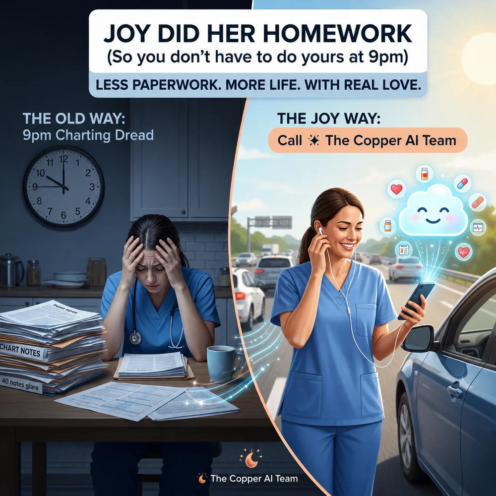 Joy did her homework: the old way vs the Copper Digital way