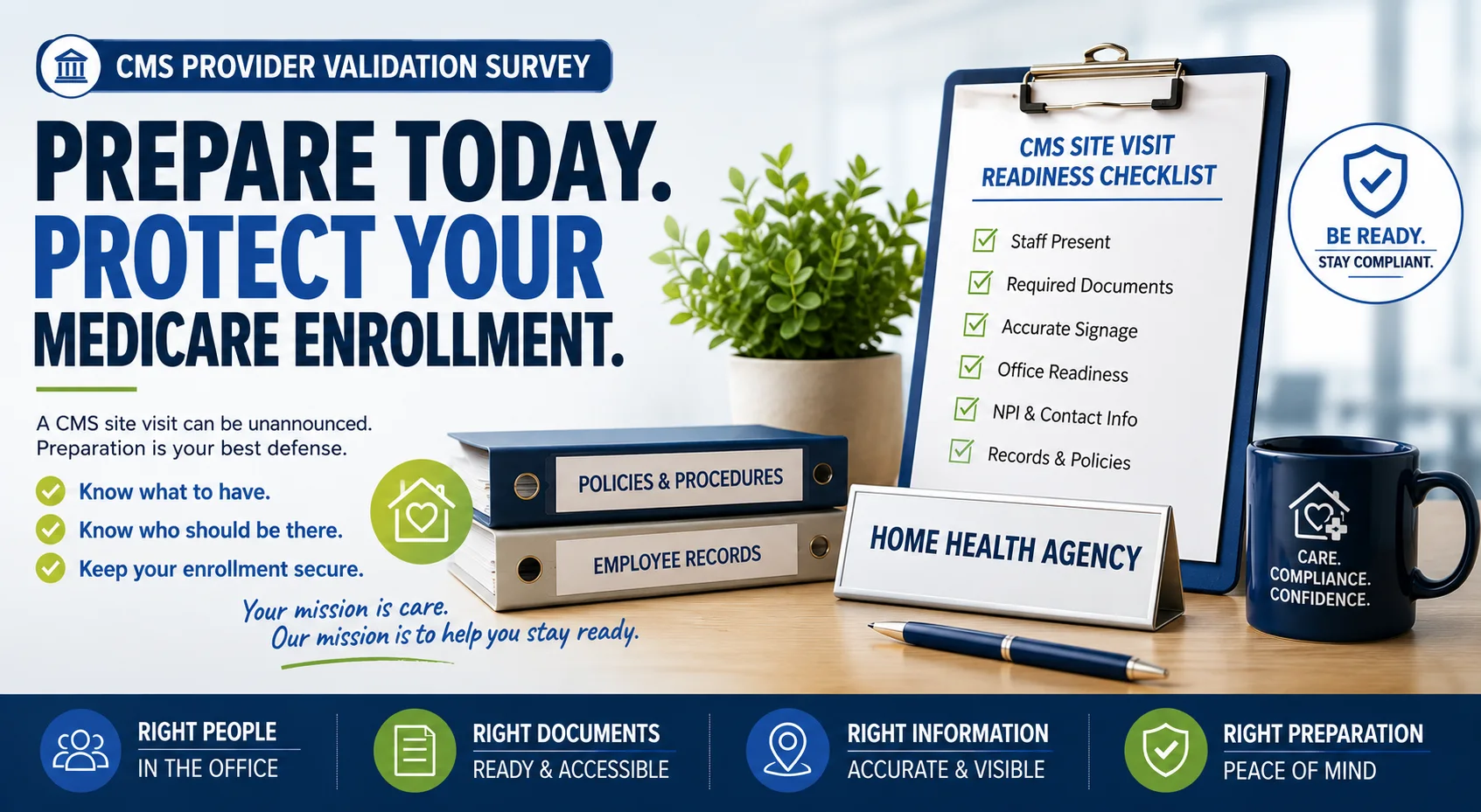 How Should Medicare Home Health Agencies Prepare for a CMS Provider Validation Survey?