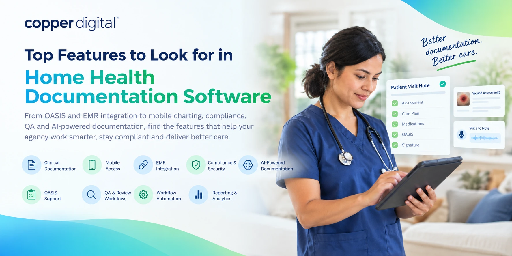 Top Features to Look for in Home Health Documentation Software