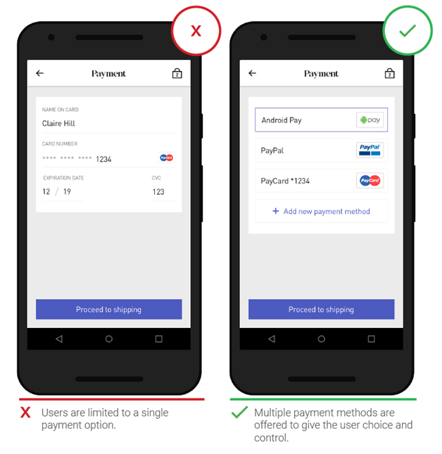 Multiple Payment Options