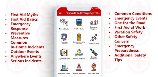 Healthcare app- First aid and emergencies