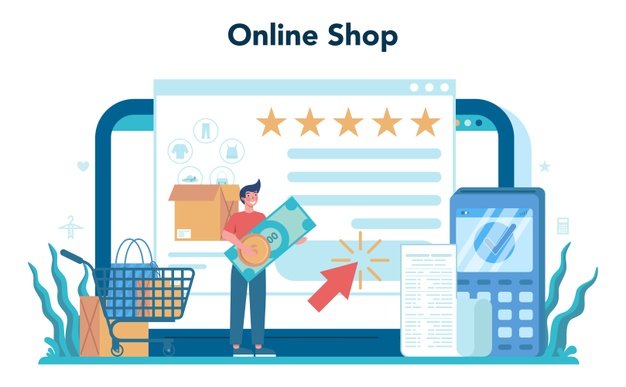 Retail online business shop