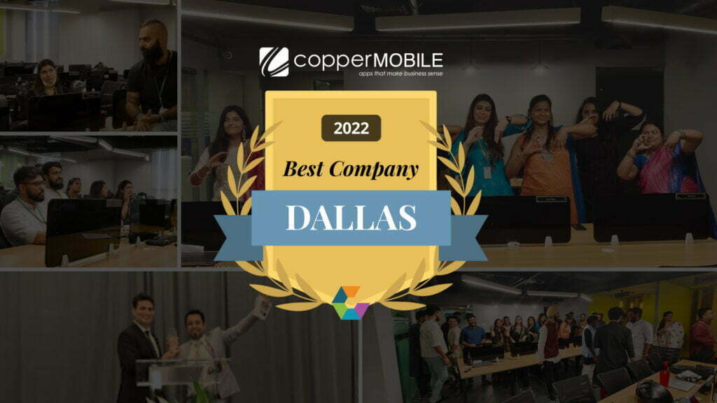 Best Places to Work in Dallas Award- Copper Mobile