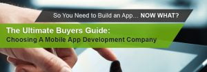 Choosing a Mobile app Development company Banner